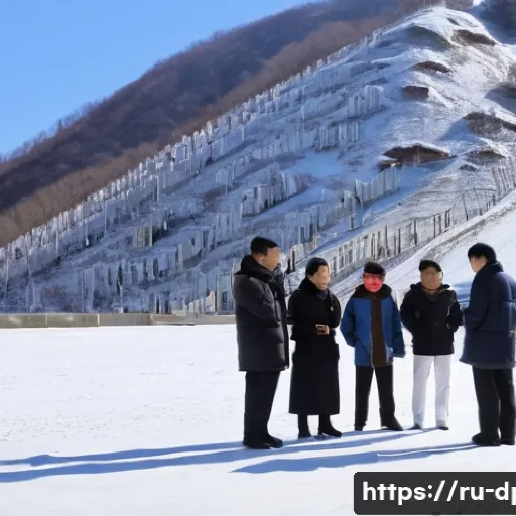 북한의 국경 중국 및 러시아와의 통로 - **Prompt:** A group of Russian and Chinese tourists, dressed in smart casual attire (no blue jeans o...